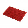 Tapis d'entrée aiguilleté polyester avec bordure caoutchouc 150 Aqua Trap rouge