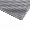 Tapis d'entrée aiguilleté polyester avec bordure caoutchouc 150 Aqua Trap gris