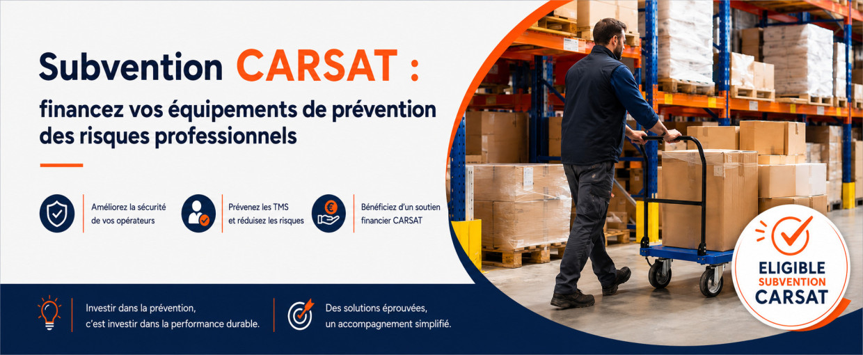 Subvention CARSAT : financez vos équipements de prévention des risques professionnels